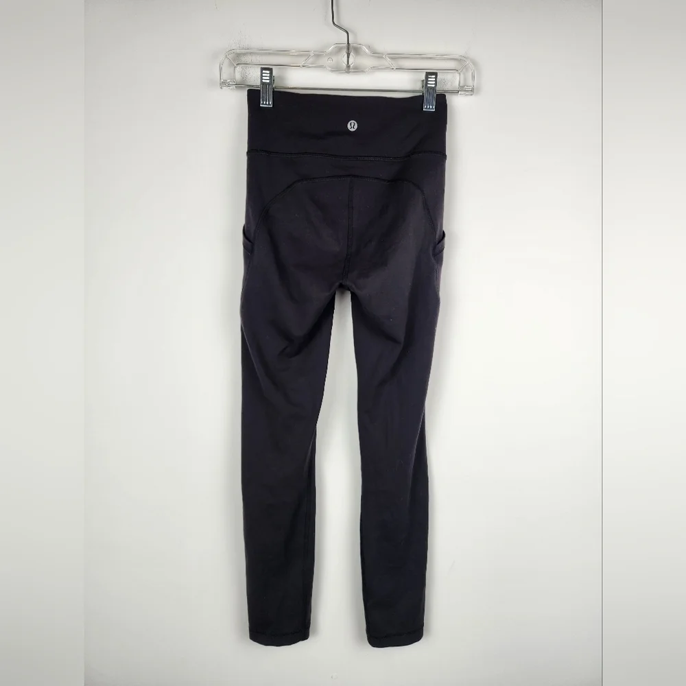 Lululemon Invigorate Black Leggings Size 2 High Rise. - Picture 2 of 7